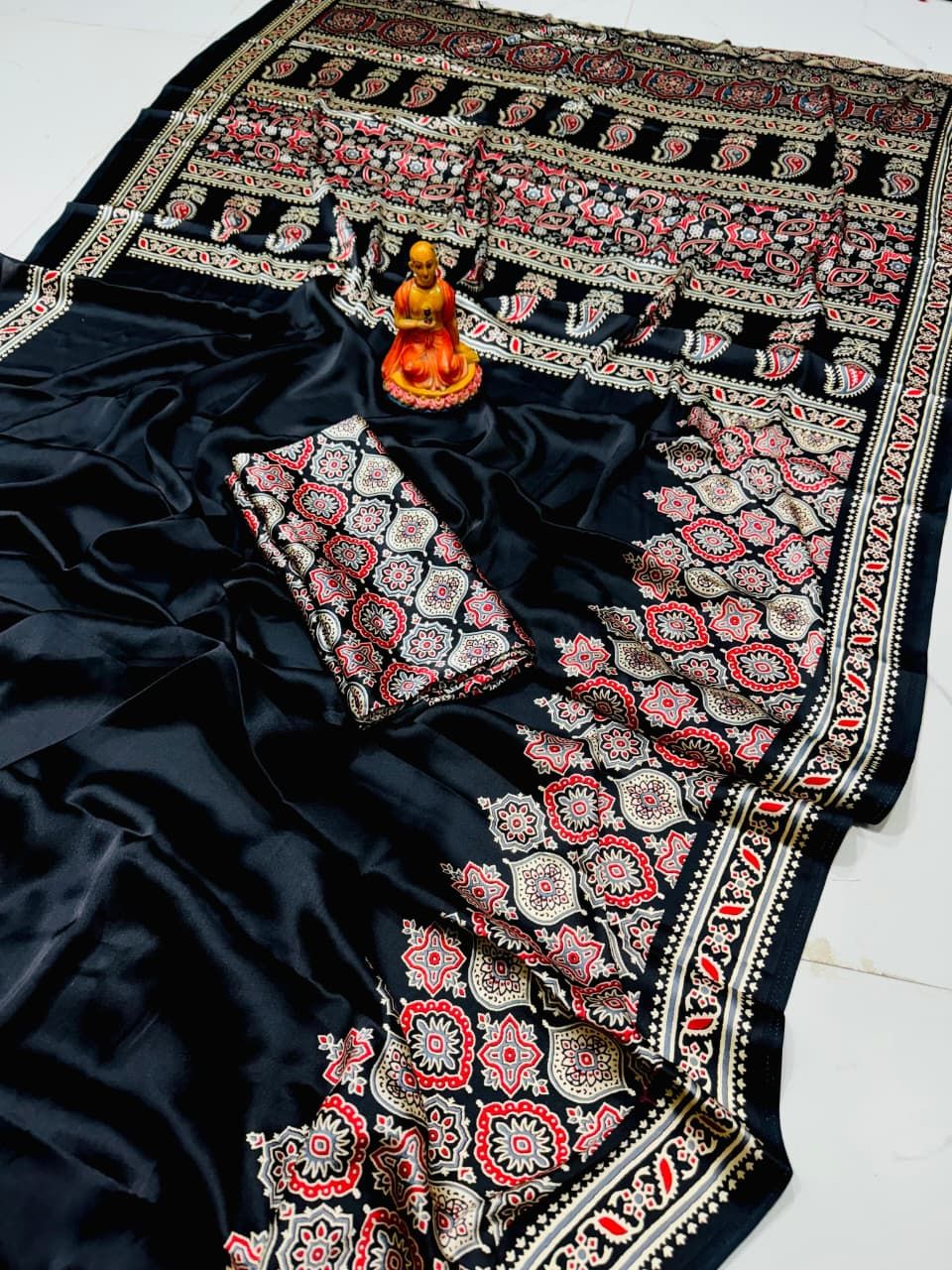Ajrak Modal Silk Saree