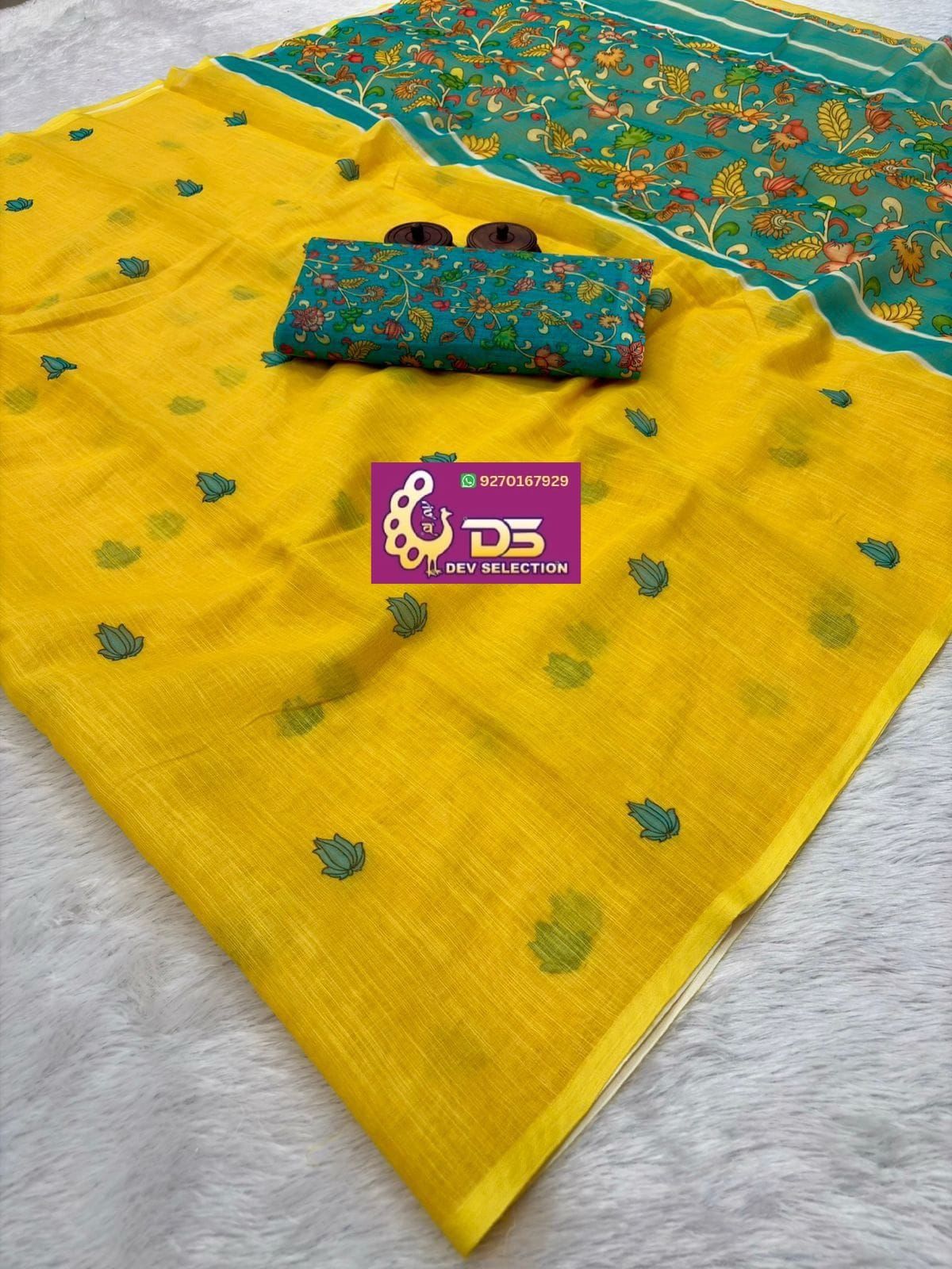 Linen Cotton Saree